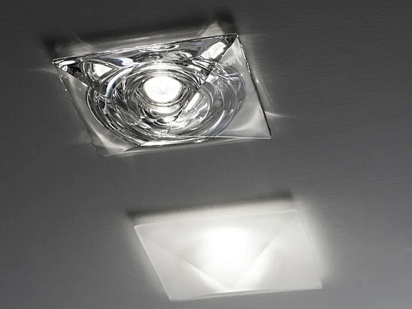 Recessed Crystal Spotlight for False Ceiling Fabbian Cheope factory Fabbian from Italy. Foto №3