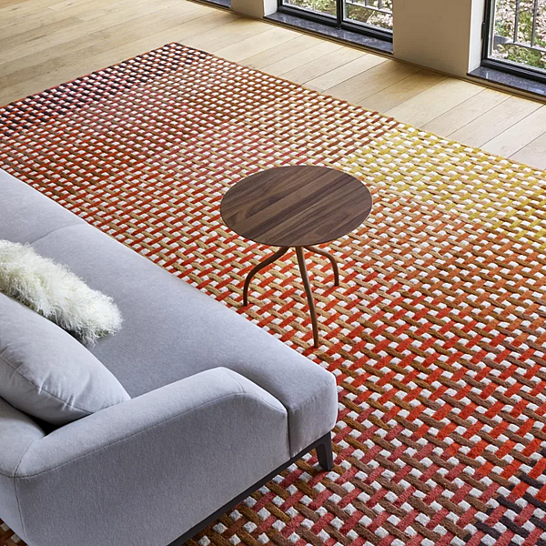 Rectangular Handmade Wool Rug LIGNE ROSET Entrelacs 10051711-10051718 factory LIGNE ROSET from Italy. Foto №2