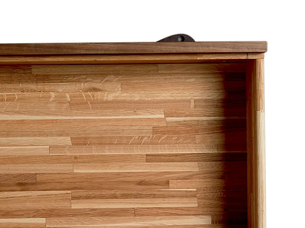 Walnut chest of drawers Binario M 115 DALE factory DALE from Italy. Foto №4