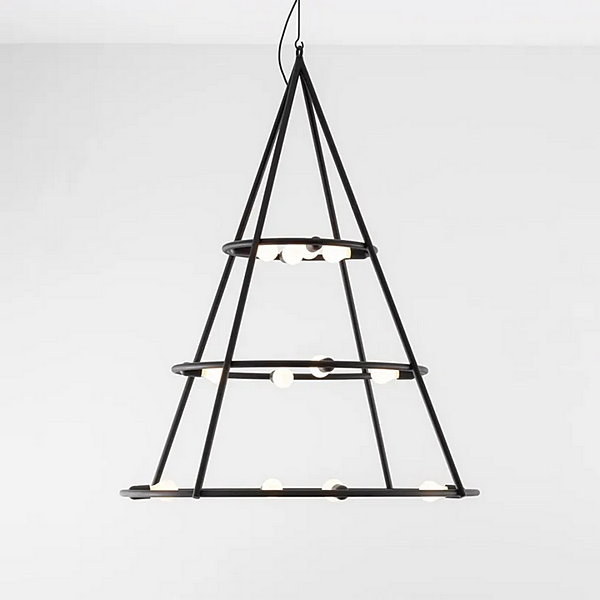 Steel pendant lamp El Poris Artemide 1085030A factory Artemide from Italy. Foto №2