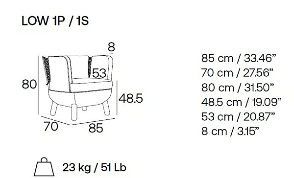 Fabric Lobby Chair Sly Low Adrenalina IMB1050094, IMB1050090, IMB1050095 factory ADRENALINA from Italy. Foto №5