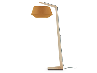 Wooden floor lamp Geppetto Egoitaliano