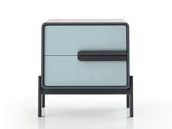 Rectangular MDF bedside table with drawers CORTEZARI Perseo 432 Rectangular MDF bedside table with drawers CORTEZARI Perseo 432 factory CORTE ZARI from Italy