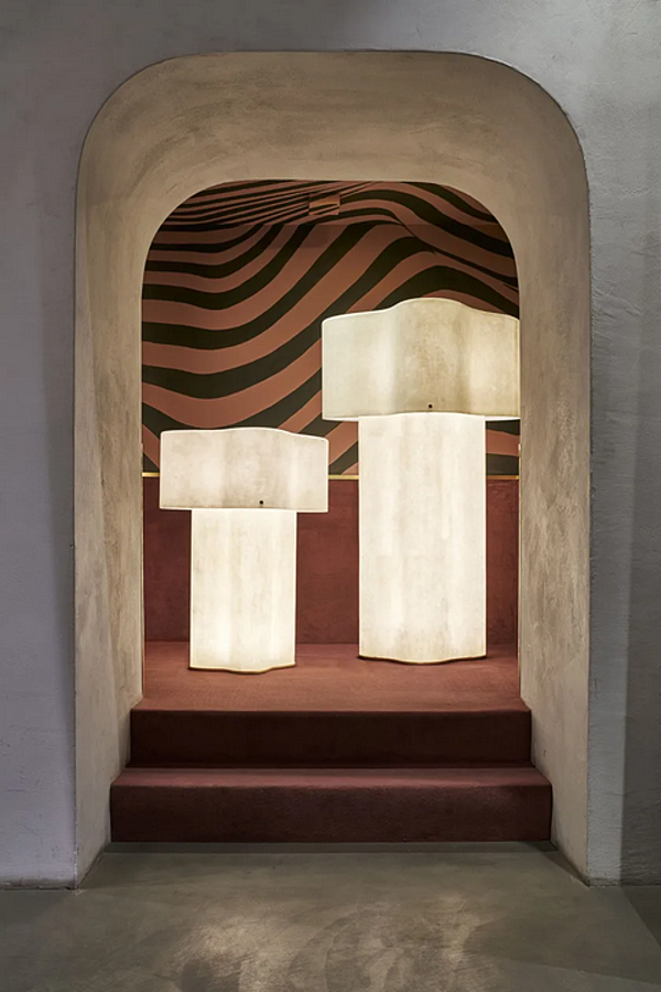 Floor lamp Nuvola by BAXTER fabric shade modern design factory BAXTER from Italy. Foto №3