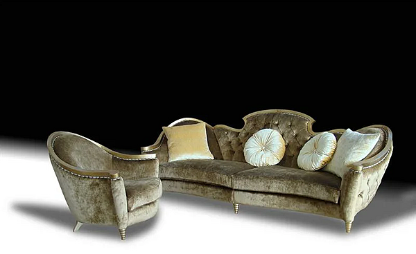 Couch MANTELLASSI "DECOGLAM" La Perla factory MANTELLASSI from Italy. Foto №4