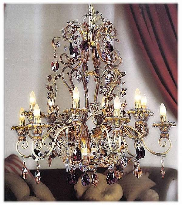 Chandelier MECHINI L263/12 factory MECHINI from Italy. Foto №1