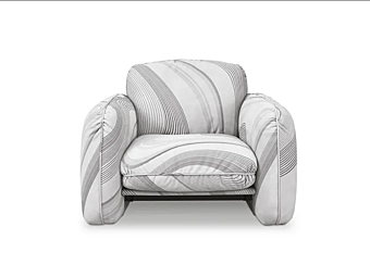 Armchair Brigitte leather Baxter factory BAXTER from Italy