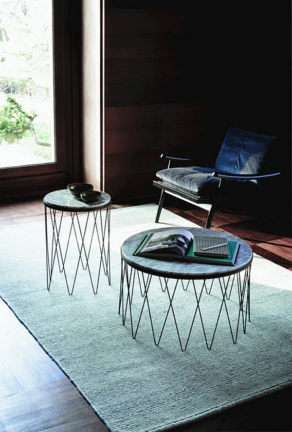 Round marble side table VIBIEFFE 9500 104 factory VIBIEFFE from Italy. Foto №2