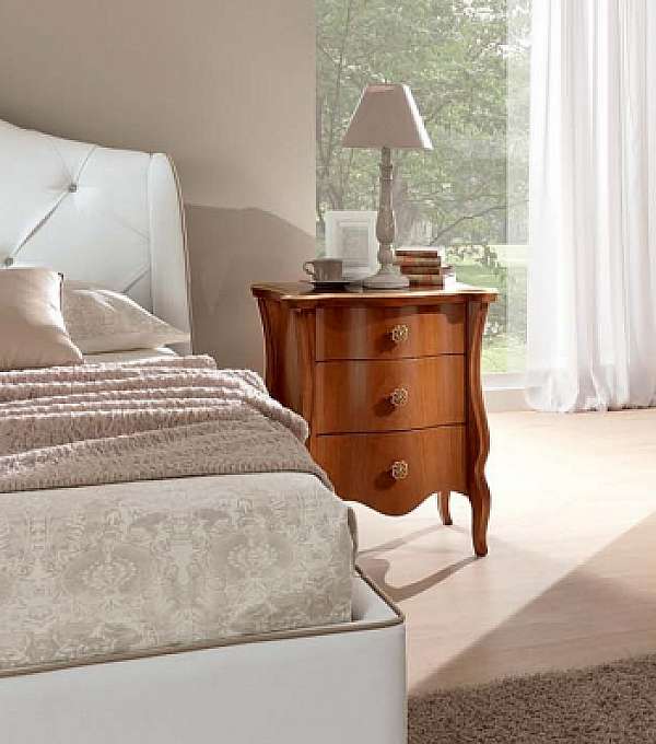 Bedside table EURO DESIGN Leopardi - noce factory EURO DESIGN from Italy. Foto №2