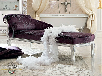 Fabric Day Bed with Upholstered Backrest Modenese Luxury Interiors 13428 Fabric Day Bed with Upholstered Backrest Modenese Luxury Interiors 13428 factory MODENESE GASTONE from Italy