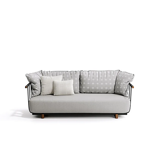 Three-Seater Garden Sofa in Fabric Atmosphera Portofino factory ATMOSPHERA from Italy. Foto №7