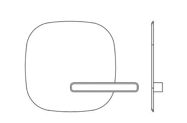 Wall Mounted Mirror with Shelf GIORGETTI Uyuni 60100, 60105 factory GIORGETTI from Italy. Foto №3