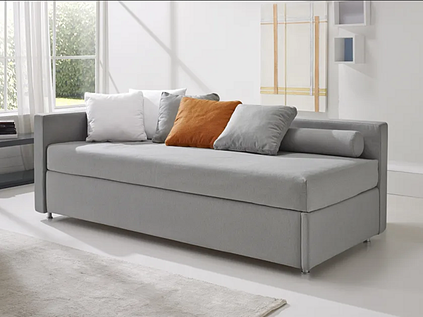 Two Seater Sofa Bed in Fabric with Soft Backrest Duomo Design Mono factory Duomo Design from Italy. Foto №1