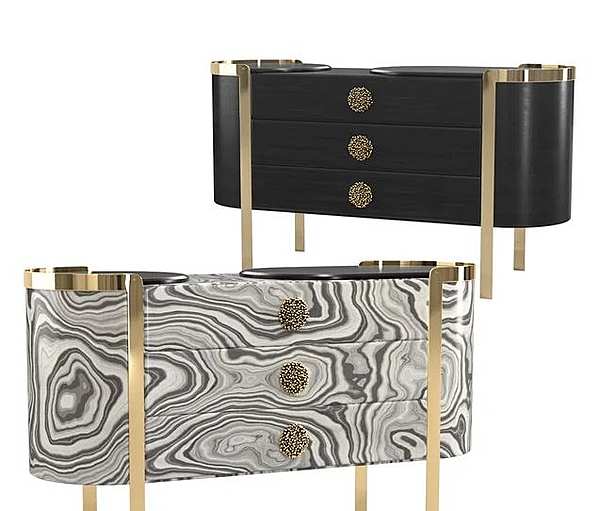 Chest of drawers ANGELO CAPPELLINI Opera DORIS 41092 factory ANGELO CAPPELLINI from Italy. Foto №2