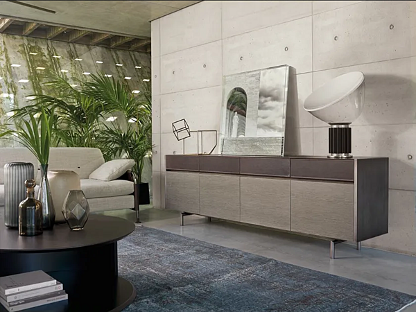 Wooden sideboard with doors i 4 Mariani Equa factory i 4 Mariani from Italy. Foto №7