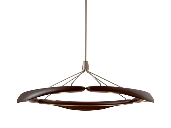 LED pendant lamp walnut GIORGETTI Dunes GA408G factory GIORGETTI from Italy. Foto №1