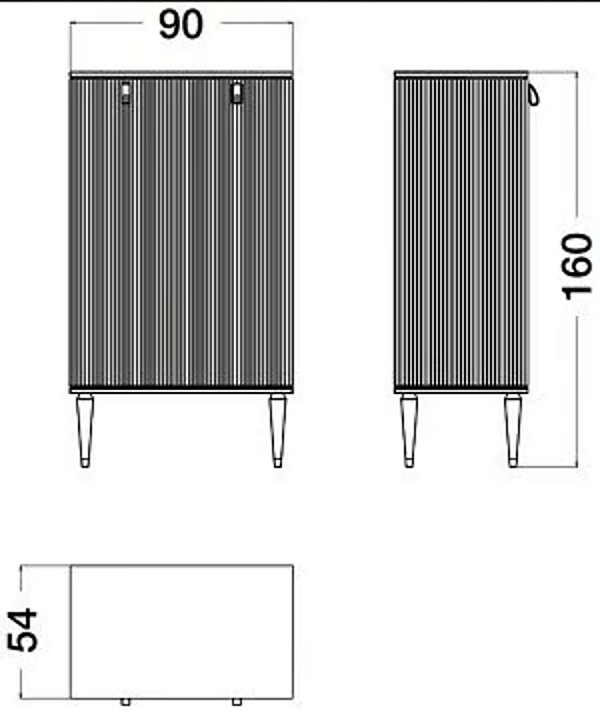 Wooden highboard with doors Cocoon CPRN HOMOOD C331 factory CPRN HOMOOD from Italy. Foto №2