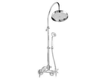 2 Hole Recessed Steel Shower Set with Hand Shower Gaia Mobili Julia factory GAIA from Italy