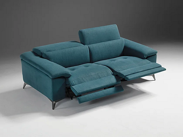 Relaxing fabric sofa with electric motion and removable cover Egoitaliano Martine factory Egoitaliano from Italy. Foto №1