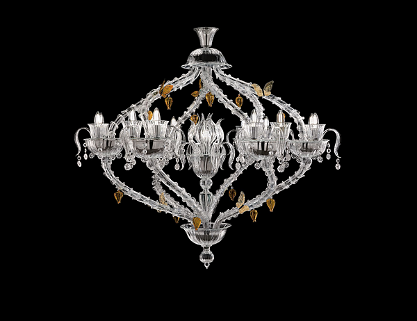 Chandelier Barovier&Toso Adonis 7360/13 factory Barovier&Toso from Italy. Foto №1