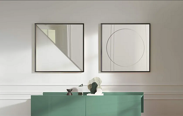 Square Framed Wall Mounted Mirror CASSINA Deadline Eternal Sun 083 22/42 factory CASSINA from Italy. Foto №5