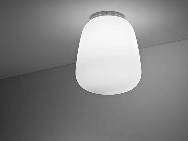 Glass ceiling lamp Fabbian Lumi Baka factory Fabbian from Italy. Foto №1