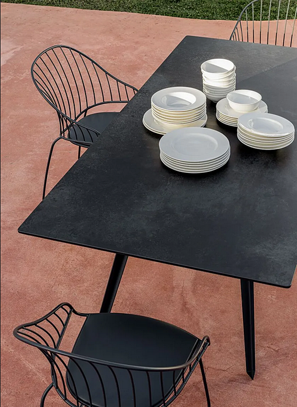 Rectangular garden table Katana 026 TR4 out Potocco 026/TR4-OUT factory POTOCCO from Italy. Foto №4