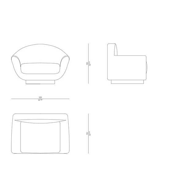 Armchair ROSSATO D01-PL02 factory ROSSATO from Italy. Foto №6