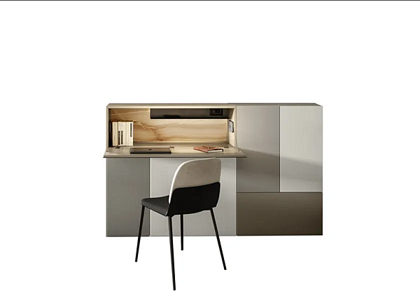Wooden Secretary Desk with Flap Doors LAGO 1273 factory LAGO from Italy. Foto №4