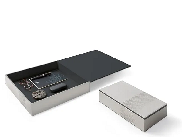 Leather storage box GIORGETTI GA467G, GA466G factory GIORGETTI from Italy. Foto №3