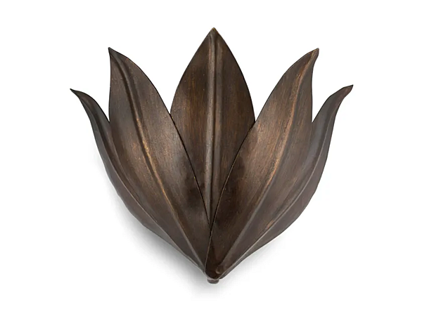 Metal wall light with 5 leaves design Abrissi Orchid 11106 factory ABRISSI from Italy. Foto №1