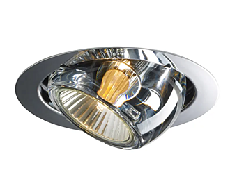 Adjustable Steel and Crystal Spotlight Beluga Fabbian factory Fabbian from Italy