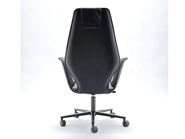 Swivel height adjustable leather executive chair Fosca big tall FASEM FOSCA BIG TALL ABW factory FASEM from Italy. Foto №5