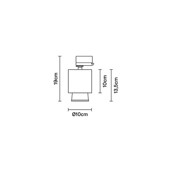 LED Track Light Claque F43 Fabbian factory Fabbian from Italy. Foto №4