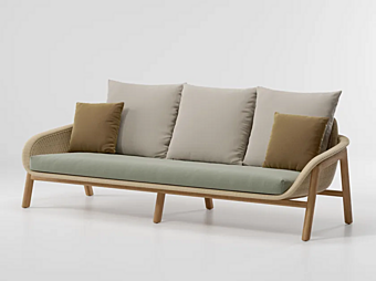 Garden Sofa with Synthetic Fibre Vimini by KETTAL