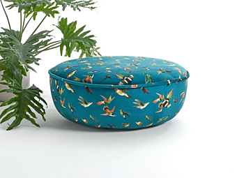 Round fabric pouf AERRE ITALIA collection