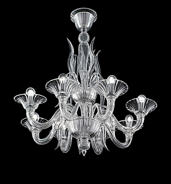 Chandelier Barovier&Toso Fauve 5306/12 factory Barovier&Toso from Italy. Foto №3