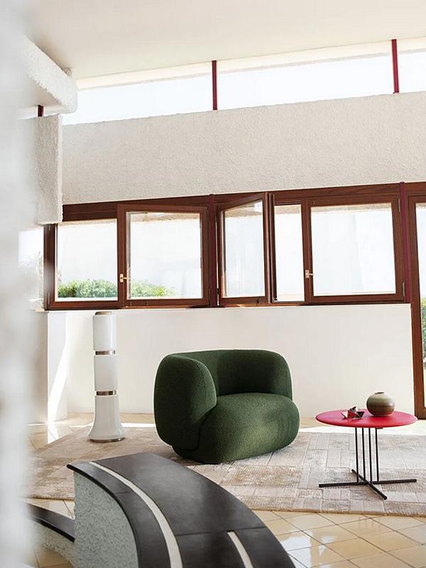 Fabric armchair with armrests Potocco Jade 953 PL 953/PL factory POTOCCO from Italy. Foto №4