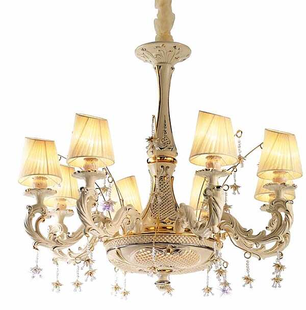 Chandelier LORENZON (F.LLI LORENZON) LL.25/AVOP/FSW/3PA/8F factory LORENZON (F.LLI LORENZON) from Italy. Foto №1