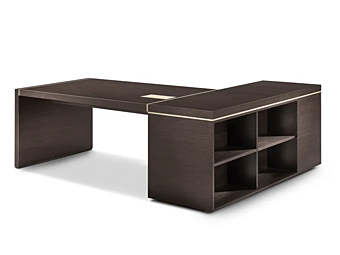 L-shaped wooden executive desk with drawers i 4 Mariani Blade
